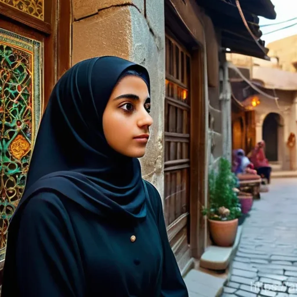 시리아 영화와 드라마 소개 - **Prompt 1: "The Heartbeat of Damascus Streets"**
    A highly detailed, cinematic photograph captur...